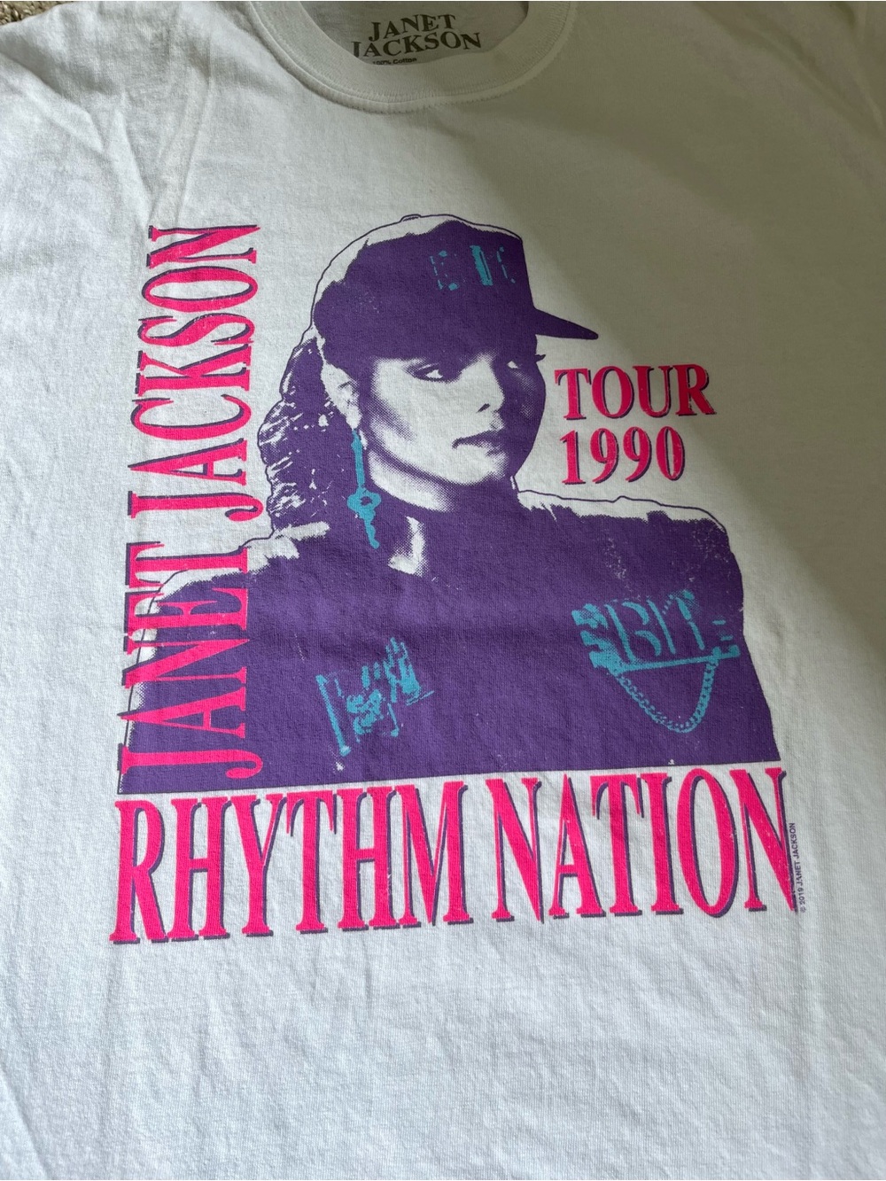 Janet Jackson Ryhthm Nation tour 1990 tee shirt
